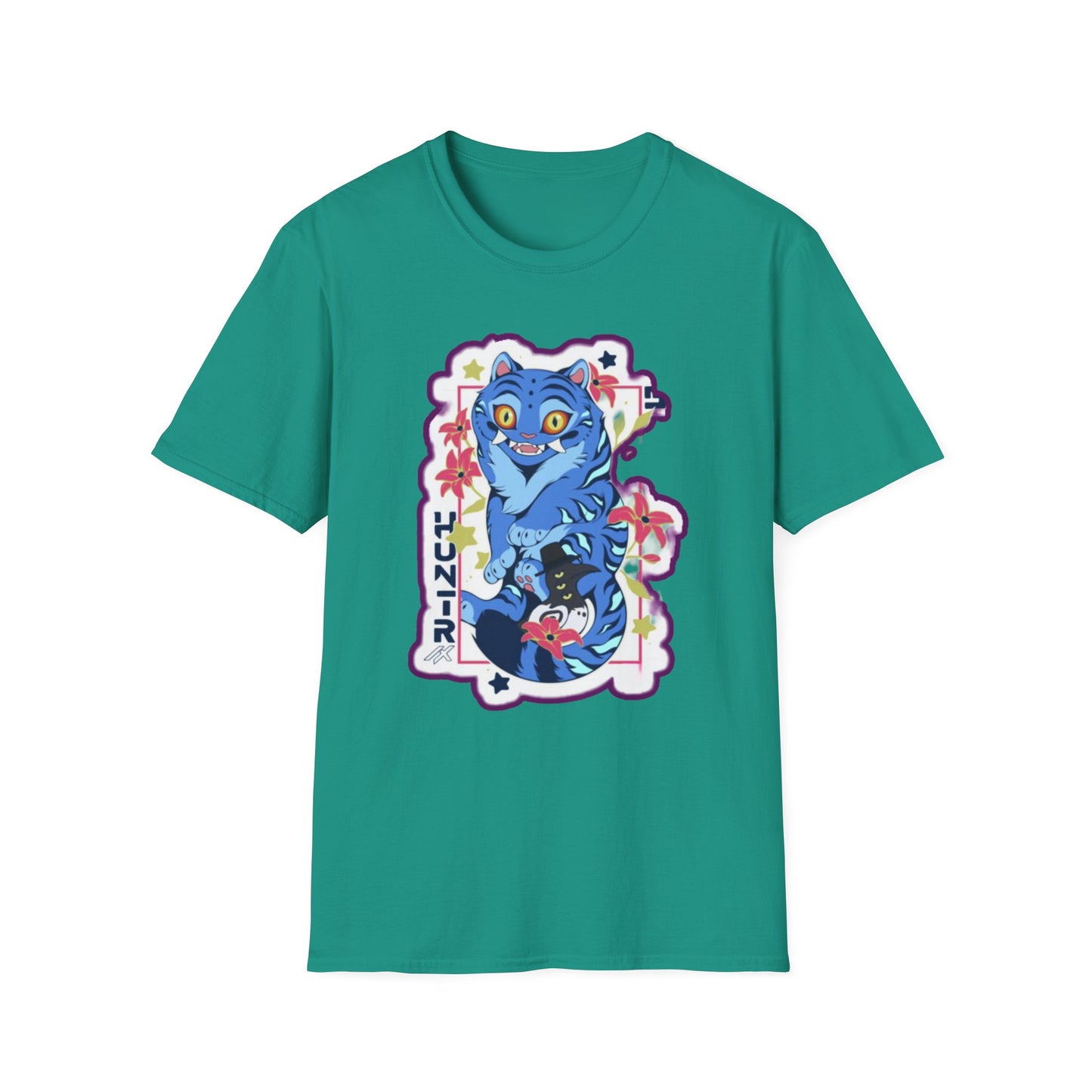 Whimsical Cartoon idol tiger 2 Graphic T-Shirt, Fun Unisex Tee for Kids and Teens, Perfect for Birthdays, Gifts, Casual Wear, Unique Playful Design