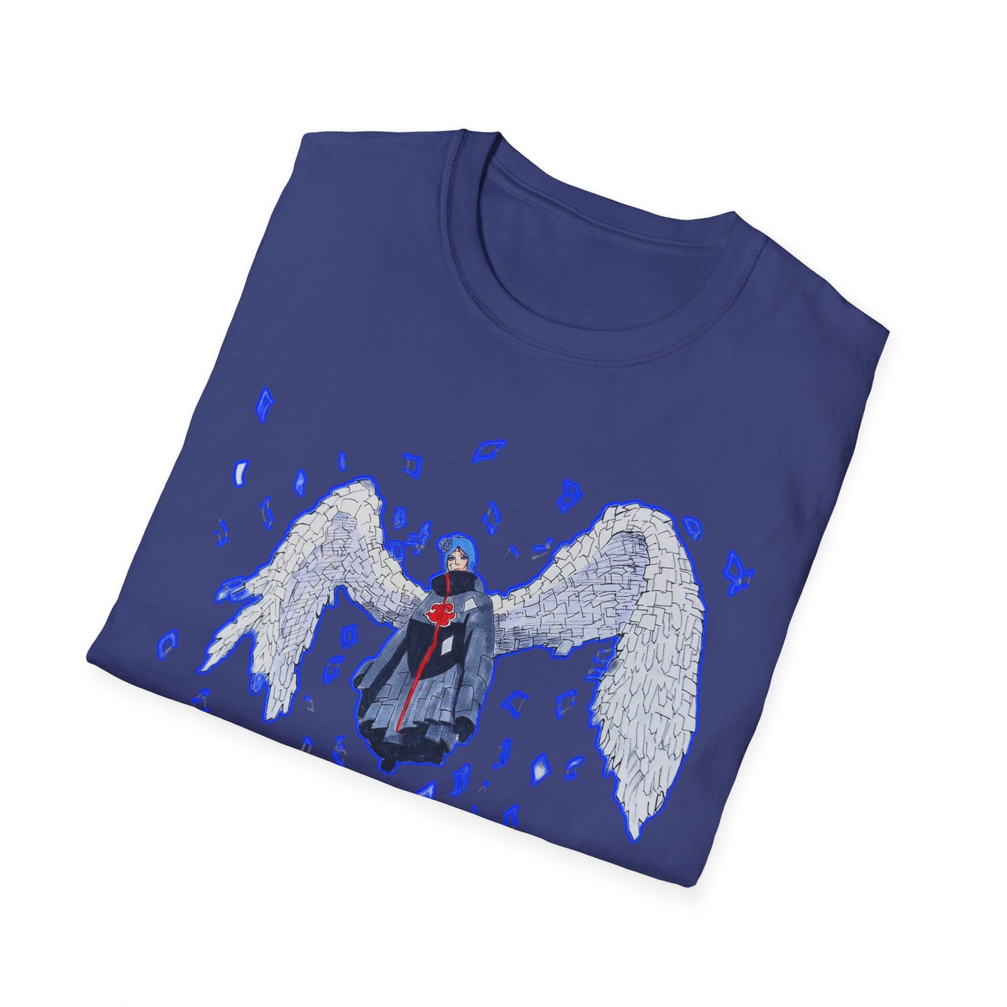 Angel Wings Naruto Unisex Softstyle T-Shirt | Casual Aesthetic Tee for Daily Wear, Gift for Her, Art-Inspired Fashion, Unique Graphic Tee