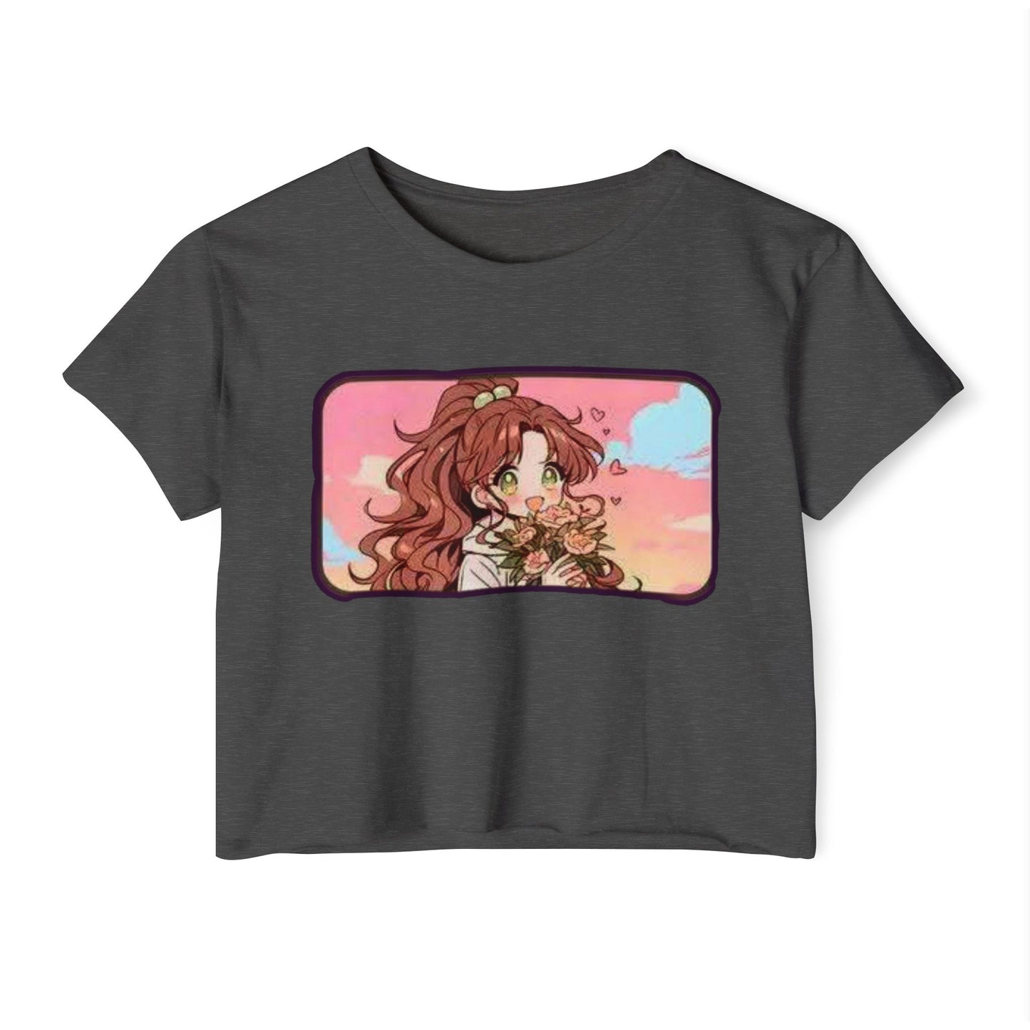 Boho Floral sailor moon 9 Women's Crop Top, Festival Wear, Summer Fashion, Cute Top, Gift for Her