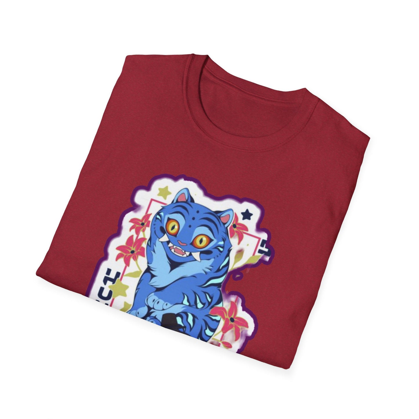 Whimsical Cartoon idol tiger 2 Graphic T-Shirt, Fun Unisex Tee for Kids and Teens, Perfect for Birthdays, Gifts, Casual Wear, Unique Playful Design