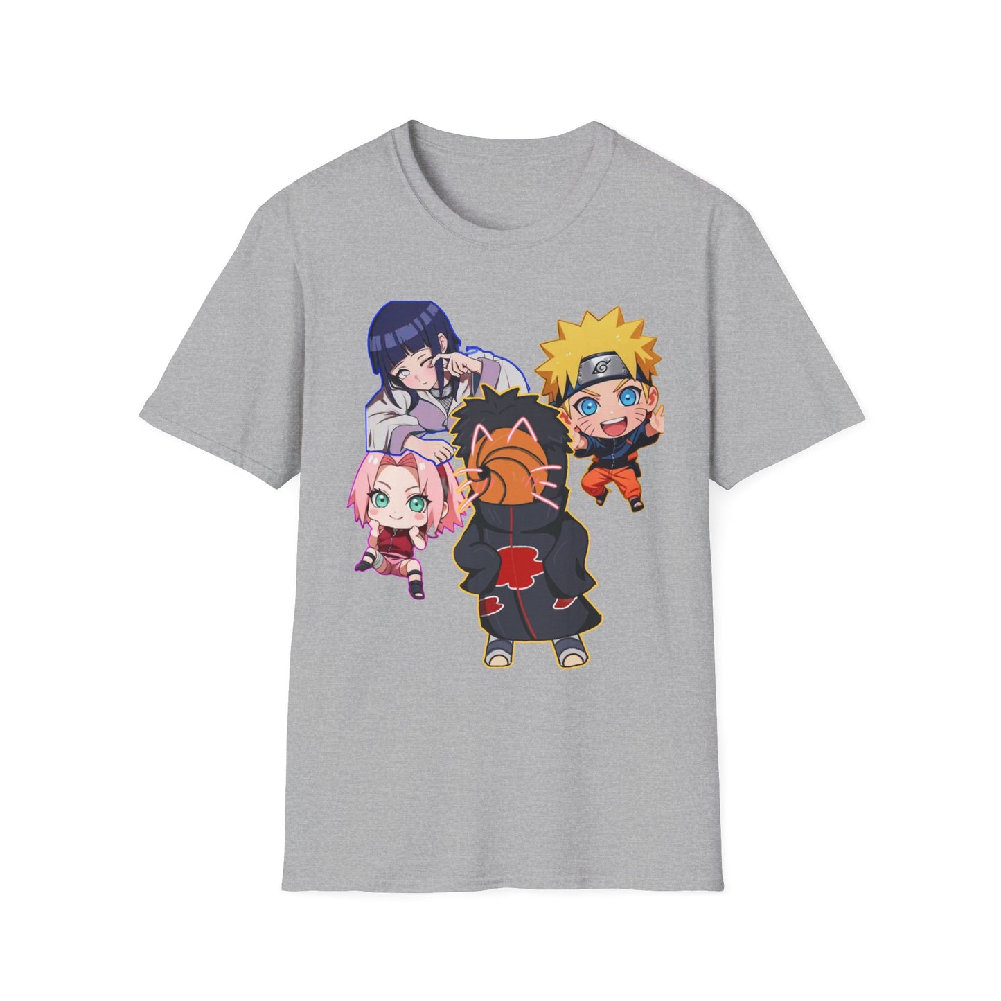 Anime Character Naruto 3T-Shirt, Softstyle Tee for Fans, Gift for Comic Lovers, Unisex Casual Shirt, Birthday Celebration Apparel, Otaku Fashion