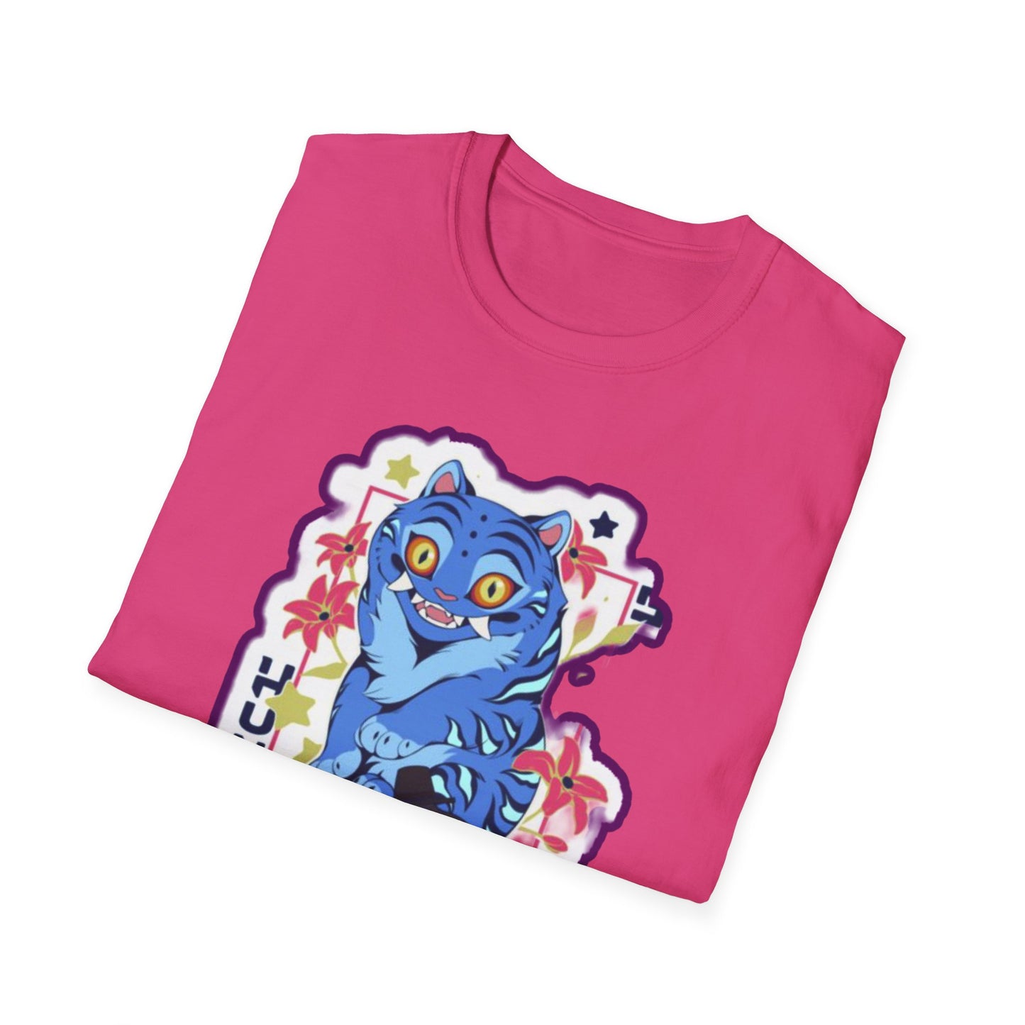 Whimsical Cartoon idol tiger 2 Graphic T-Shirt, Fun Unisex Tee for Kids and Teens, Perfect for Birthdays, Gifts, Casual Wear, Unique Playful Design