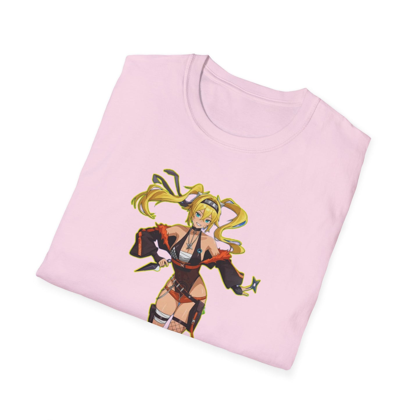 Anime-Inspired Naruto 8 Unisex Softstyle T-Shirt, Casual Wear, Gifts for Gamers, Comic Con Apparel, Unique Fashion Statement