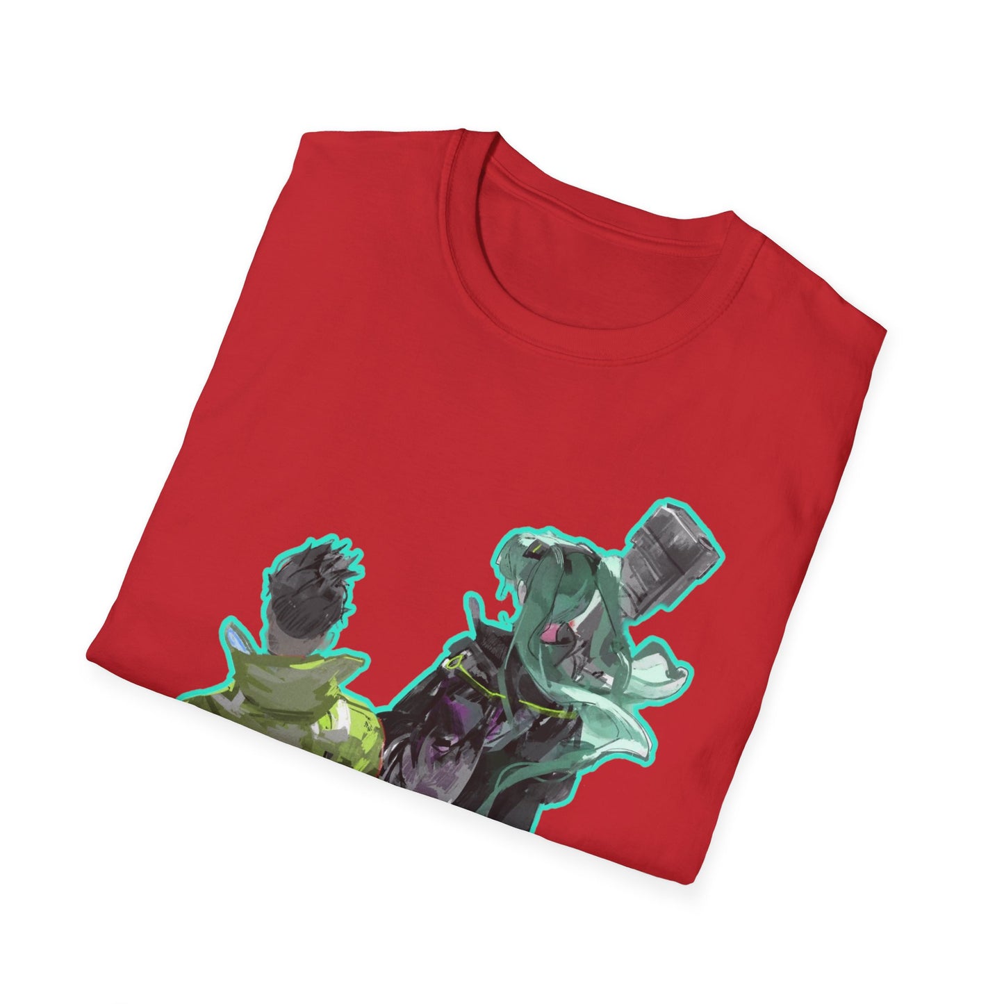 Stylish Unisex cyber punk style Softstyle T-Shirt with Unique Graphic Design - Perfect for Casual Wear, Gifts, Art Lovers, Birthday, Everyday Style