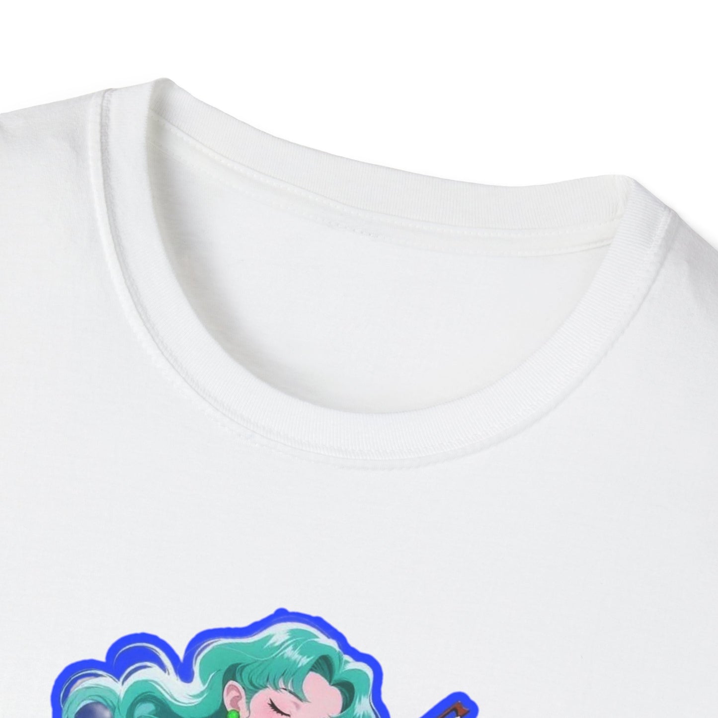 Enchanting Violinist sailor moon 7 Unisex Softstyle T-Shirt, Music Lover Gift, Casual Wear, Concert Tee, Artistic Apparel