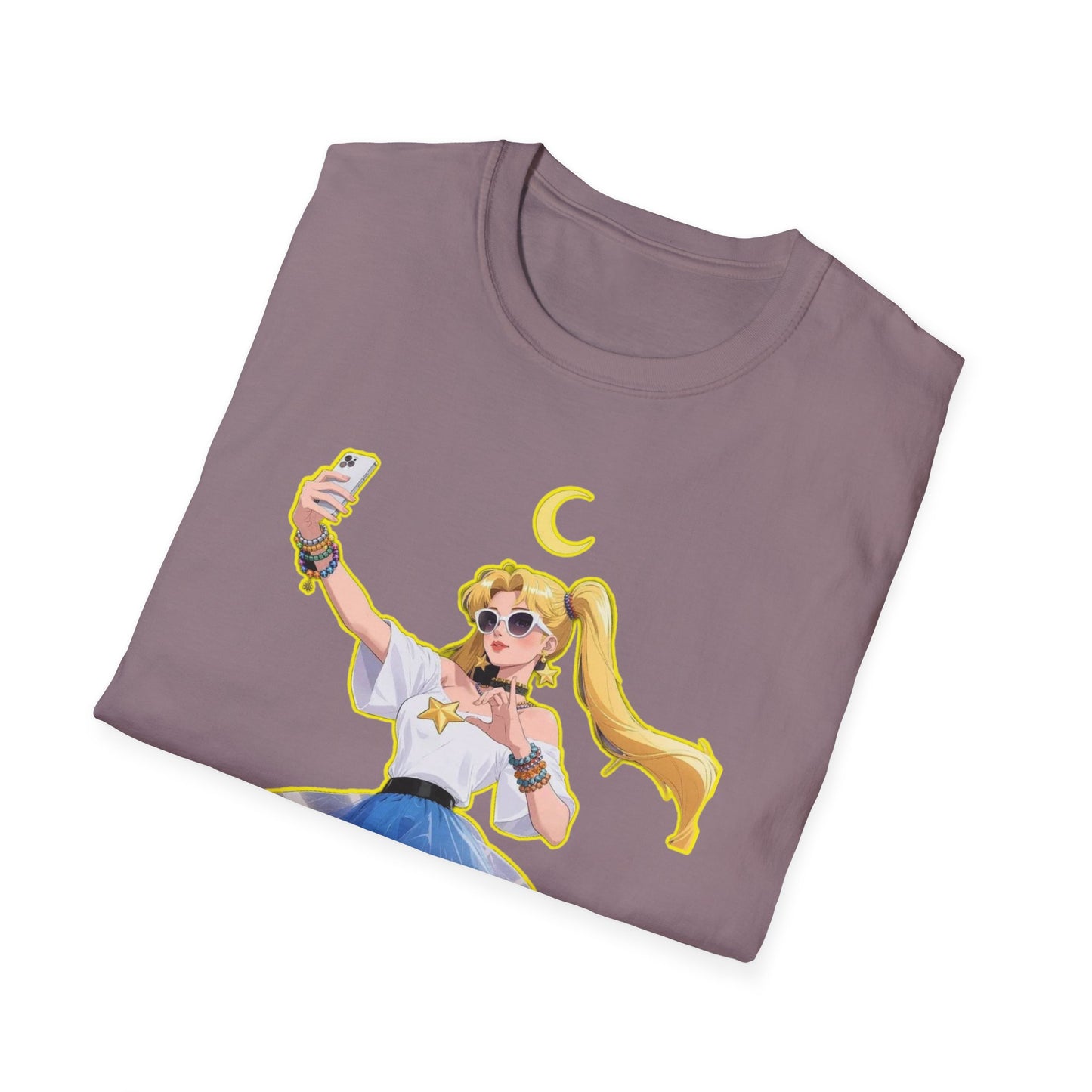 Moonlit Selfie sailor moon Unisex T-Shirt – Fun, Relatable, Casual Wear for Anime Fans, Gifts for Birthdays, Cosplay Events, or Everyday Comfort