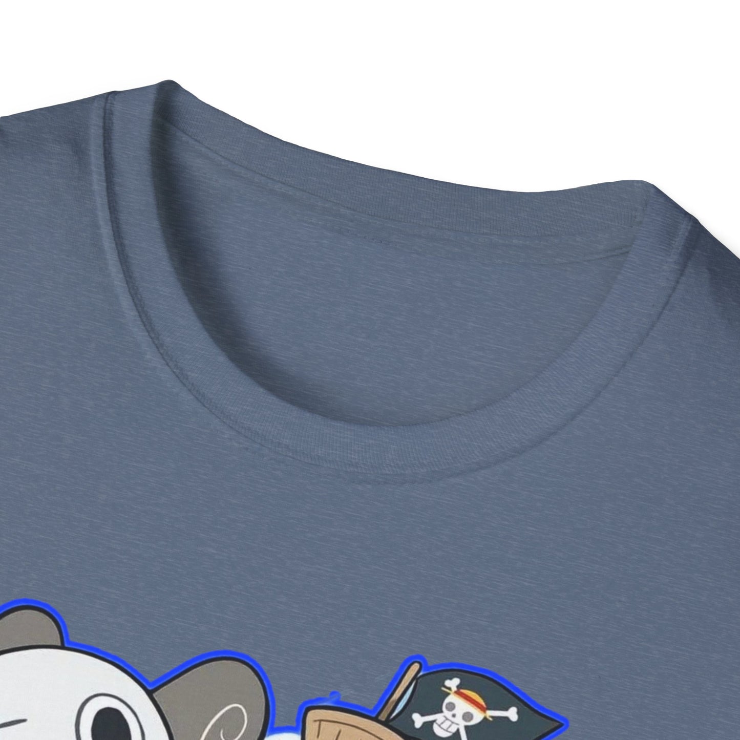 Cute Cartoon Character one piece 7 T-Shirt, Graphic Tee for Anime Lovers, Unisex Gift, Casual Wear, Softstyle Shirt