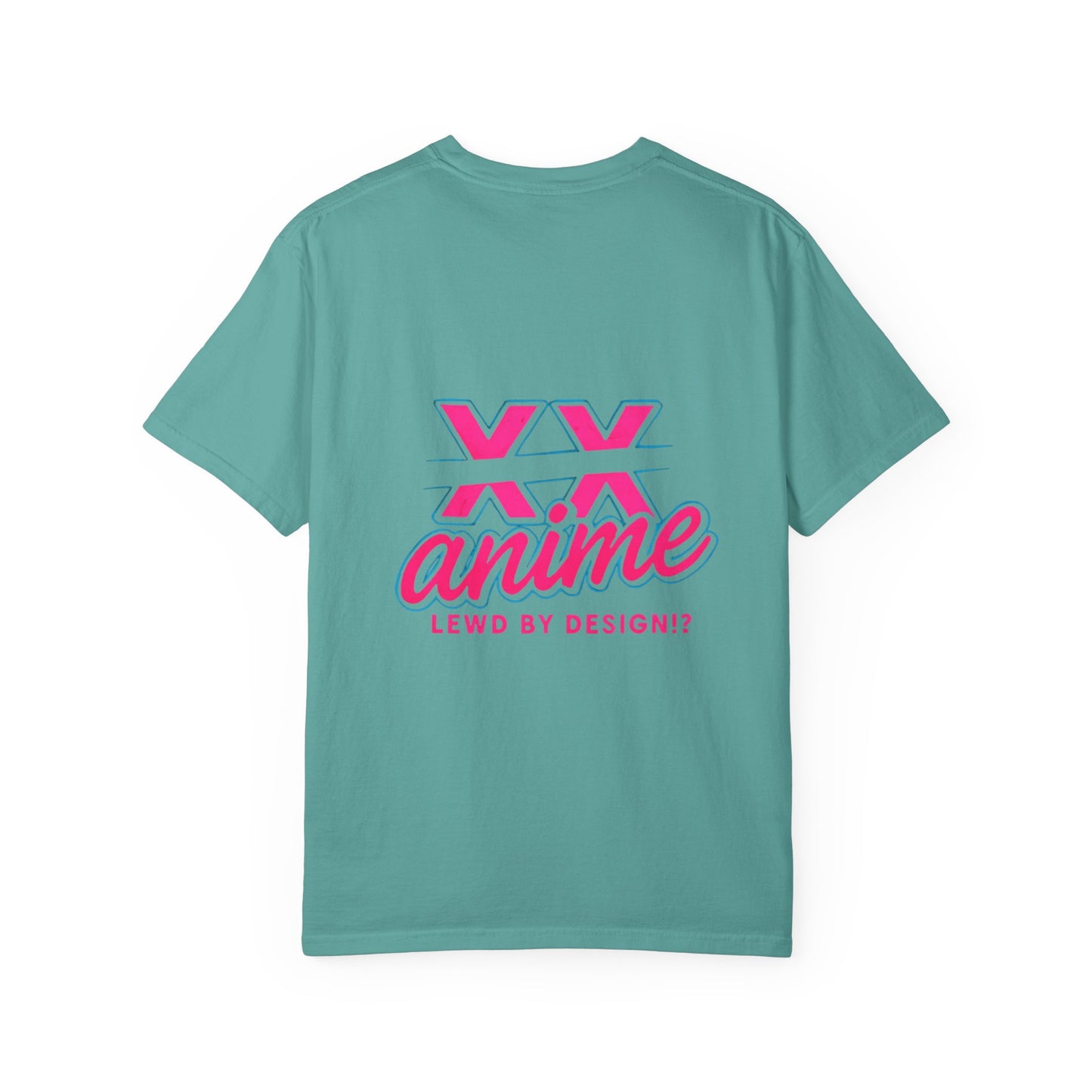 Anime-Inspired lewd type Garment-Dyed T-shirt, Perfect for Anime Fans, Casual Wear, Gift for Holidays, Unique Streetwear Look, Comfortable Summer Tee