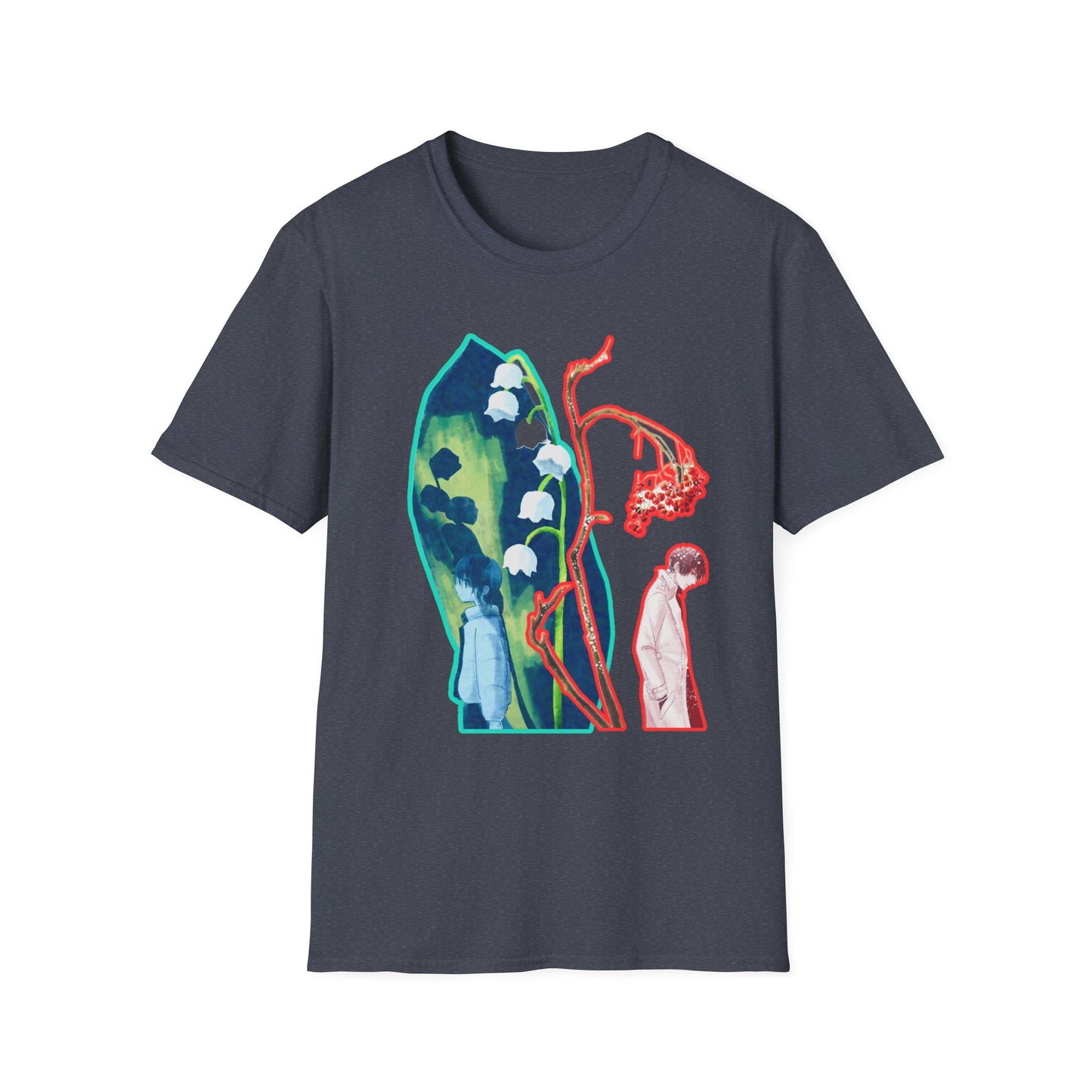 Artistic Unisex erased 5 Softstyle T-Shirt | Unique Graphic Tee, Gift for Art Lovers, Trendy Fashion, Everyday Wear, Creative Style