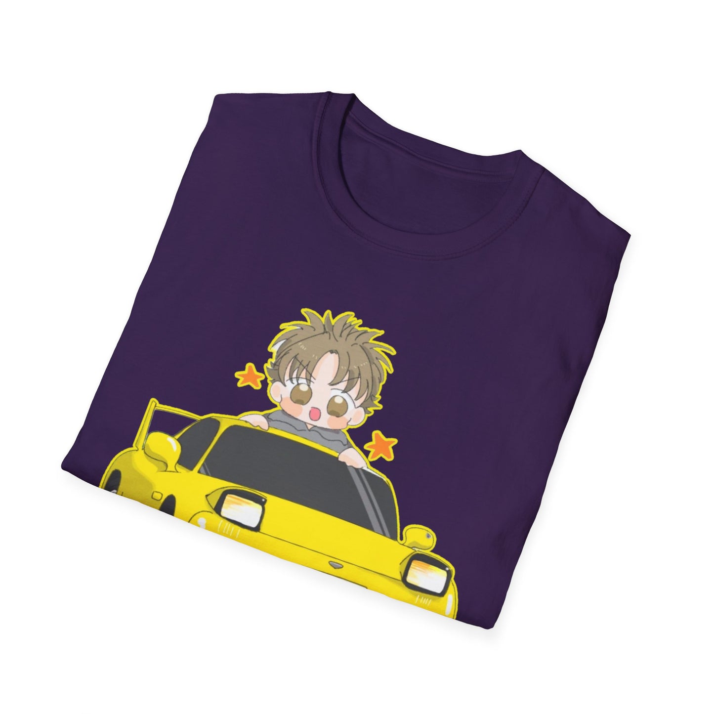 Cool Cartoon initial D 5 Car Unisex T-Shirt - Fun Gift for Car Lovers, Anime Fans, Birthday, Casual Wear, Everyday Style