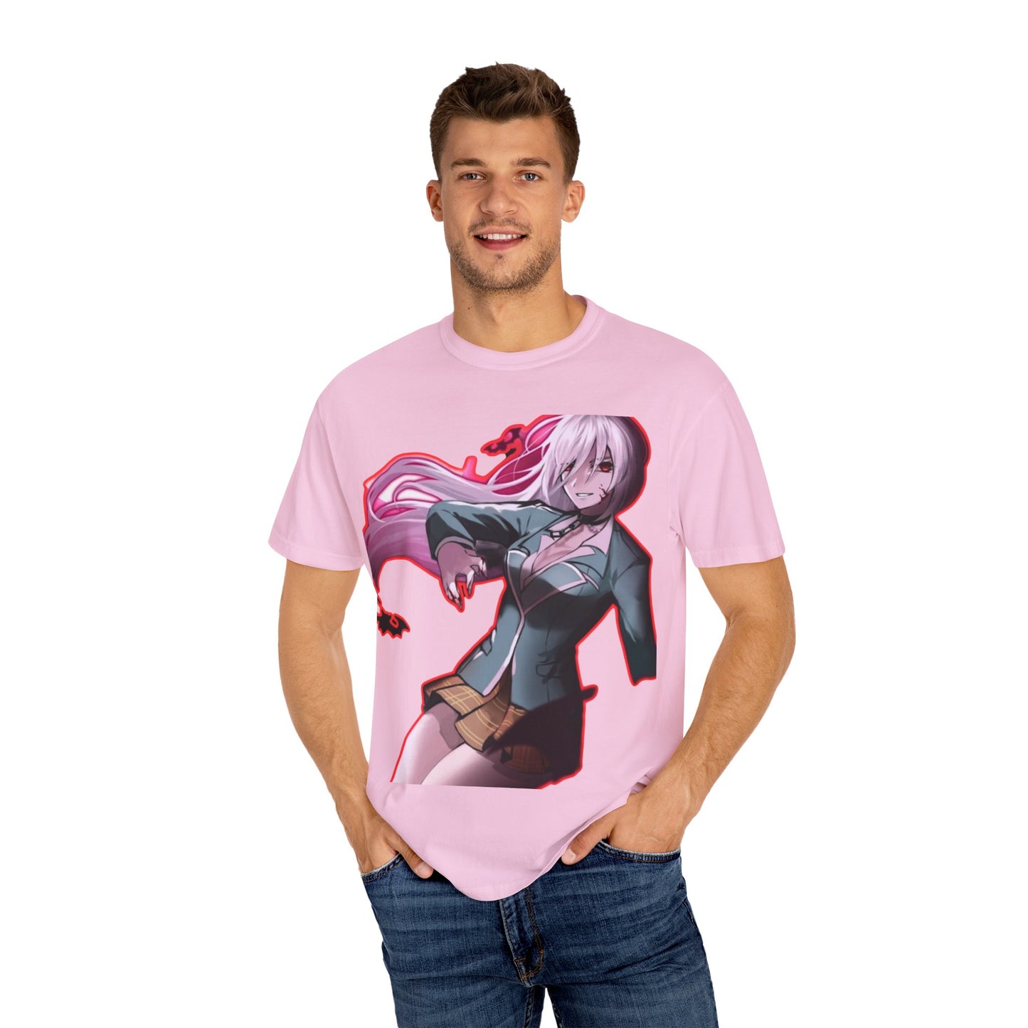 Anime-Themed T-Shirt Featuring Bold Artwork