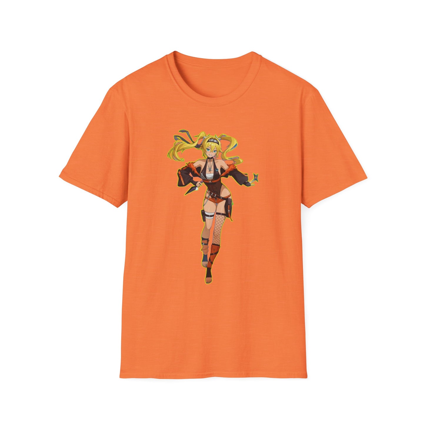 Anime-Inspired Naruto 8 Unisex Softstyle T-Shirt, Casual Wear, Gifts for Gamers, Comic Con Apparel, Unique Fashion Statement