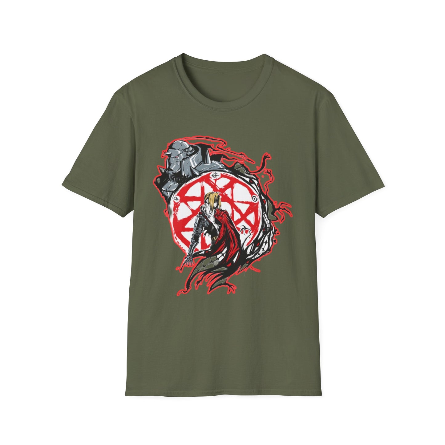 Unisex Graphic Tee fma - Vintage Norse Mythology Design, Casual Wear, Gift for Fans, Birthday, Everyday Style, Cosplay