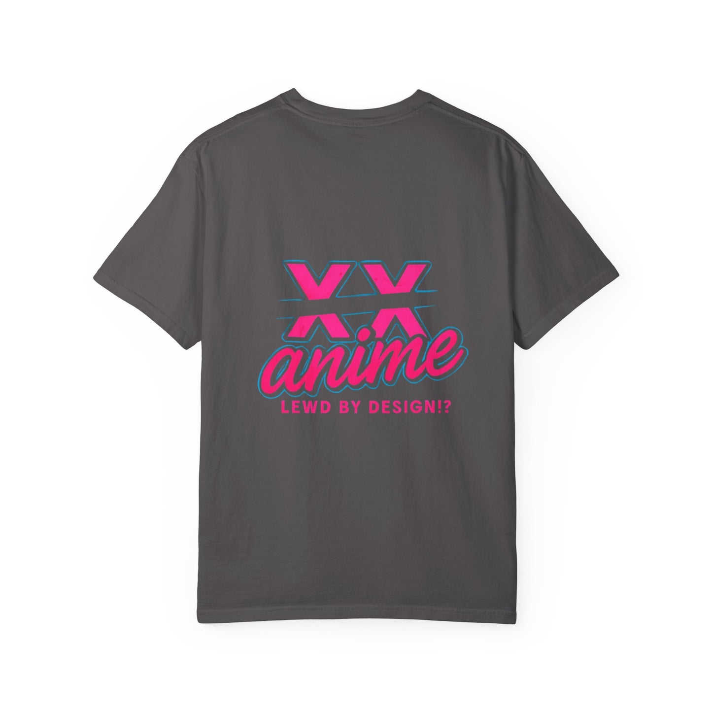 Anime-Inspired lewd type Garment-Dyed T-shirt, Perfect for Anime Fans, Casual Wear, Gift for Holidays, Unique Streetwear Look, Comfortable Summer Tee