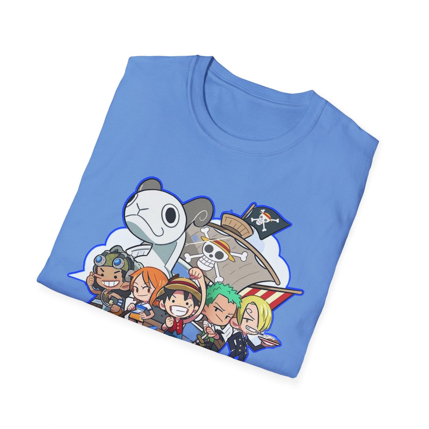 Cute Cartoon Character one piece 7 T-Shirt, Graphic Tee for Anime Lovers, Unisex Gift, Casual Wear, Softstyle Shirt