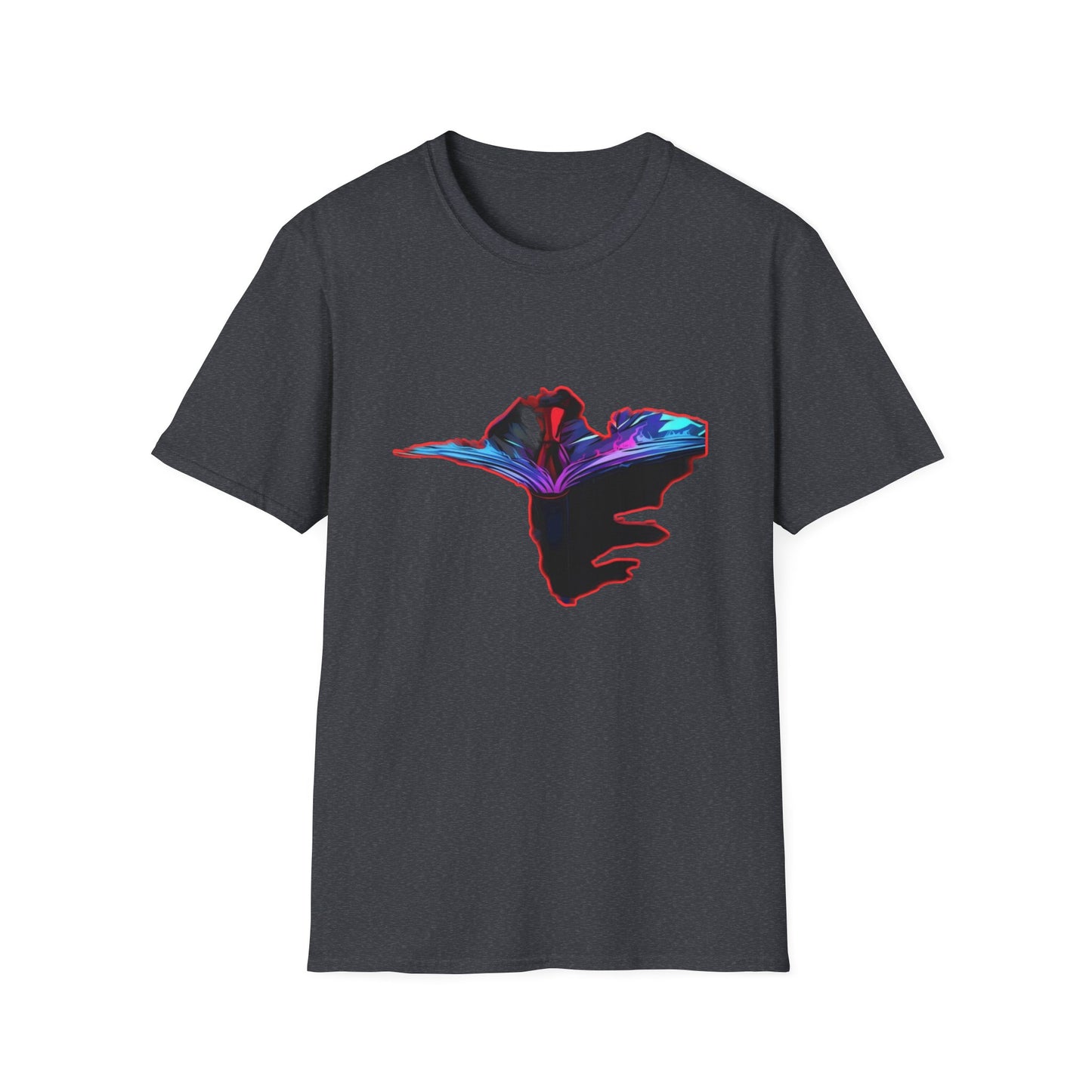 Dn Colorful Artistic Michigan Unisex Softstyle T-Shirt, Casual Wear, Unique Gift, Summer Outfit, Birthday Present, Art Lover's Tee