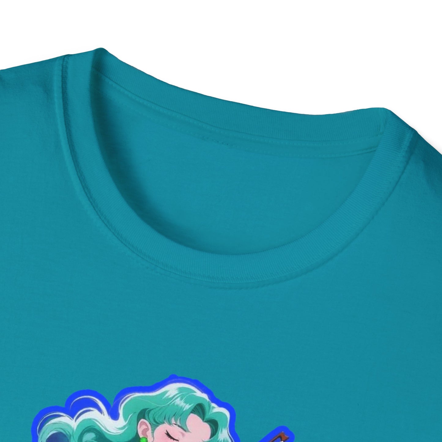 Enchanting Violinist sailor moon 7 Unisex Softstyle T-Shirt, Music Lover Gift, Casual Wear, Concert Tee, Artistic Apparel