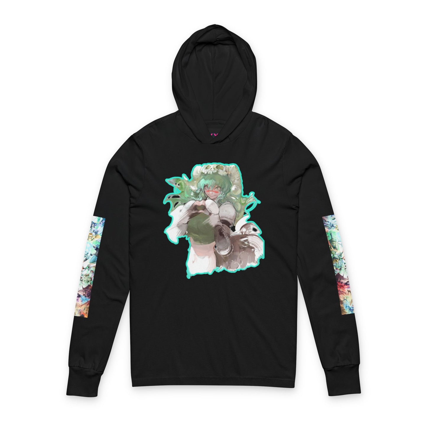 Anime-Inspired bleach Unisex Hooded Long Sleeve Tee, Trendy Streetwear, Cozy Layering Piece, Perfect for Anime Fans, Casual Wear, Gift for Holidays