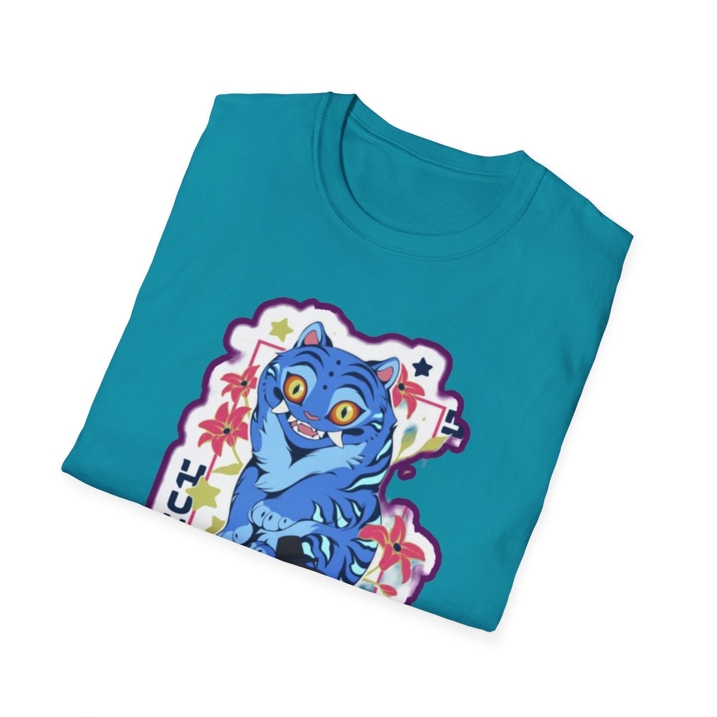 Whimsical Cartoon idol tiger 2 Graphic T-Shirt, Fun Unisex Tee for Kids and Teens, Perfect for Birthdays, Gifts, Casual Wear, Unique Playful Design