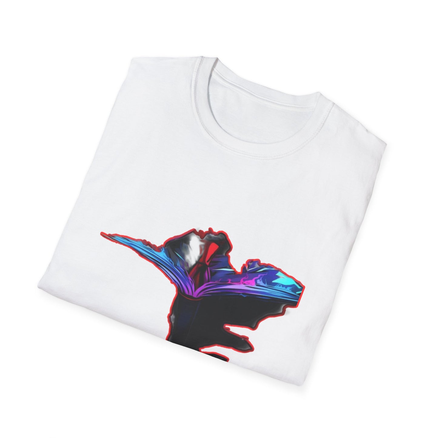 Dn Colorful Artistic Michigan Unisex Softstyle T-Shirt, Casual Wear, Unique Gift, Summer Outfit, Birthday Present, Art Lover's Tee