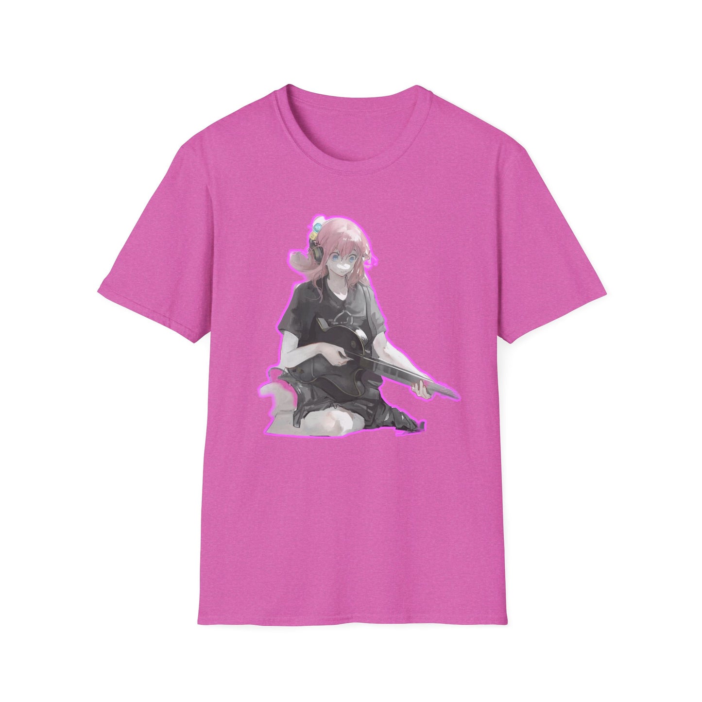Cool Gamer Girl T-Shirt, Anime Tee, Unisex Softstyle Shirt for Game Lovers, Gift for Birthdays, Casual Wear, Fun Streetwear