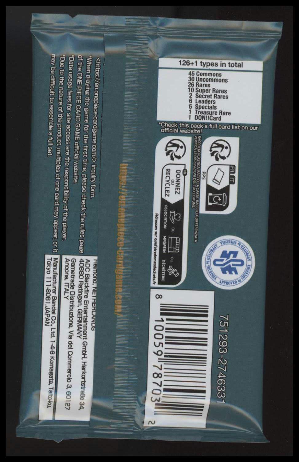 One Piece: Two Legends Booster Pack (OP08)