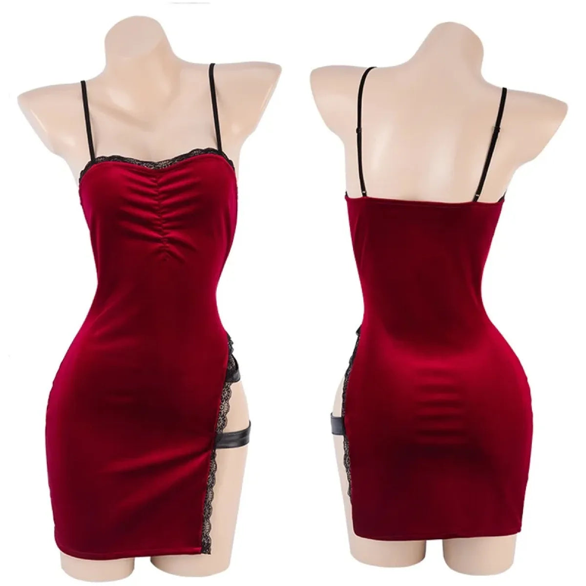 Ada Wong Resident Evil Cosplay Red Dress – Lace Cheongsam