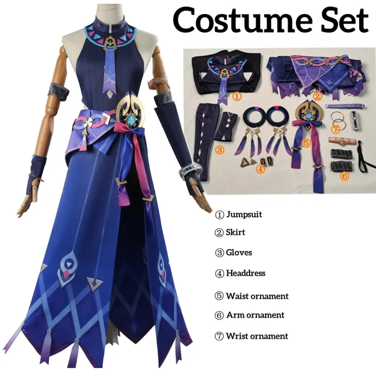 Genshin Citlali Cosplay Dress β Elegant Fantasy Outfit Set