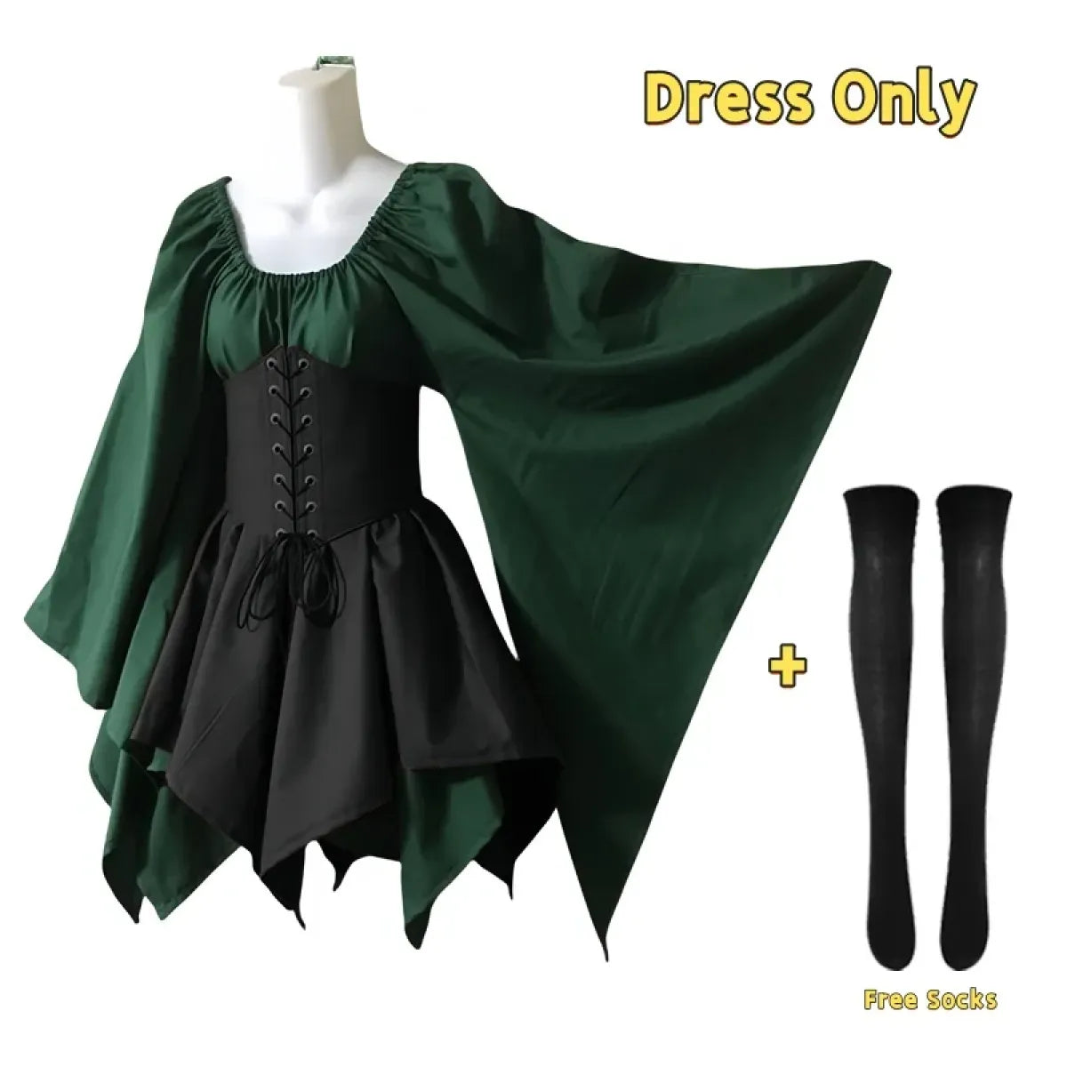 Gothic Elf Corset Dress β Medieval Fairy Lolita Cosplay