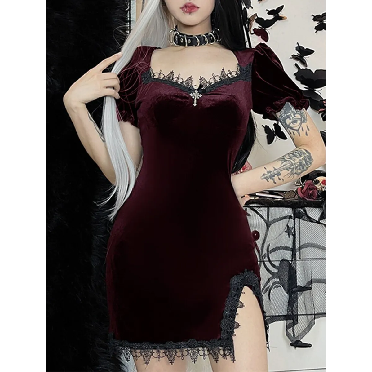 Gothic Velvet Dress