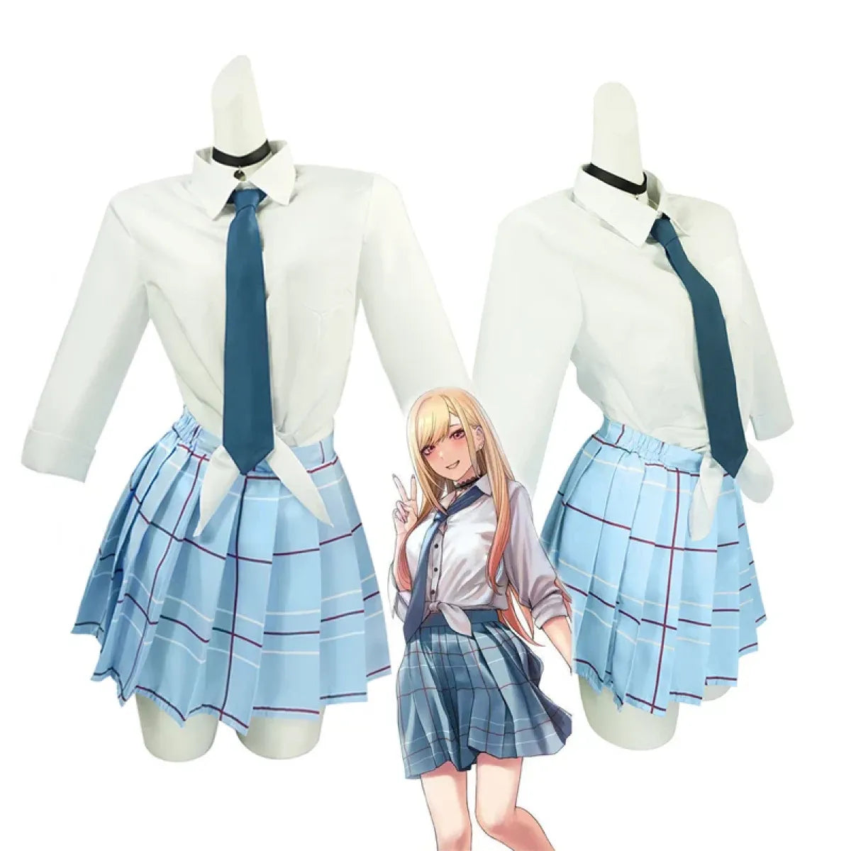 Kitagawa Marin School Uniform Cosplay β My Dress-Up Darling Set for Women