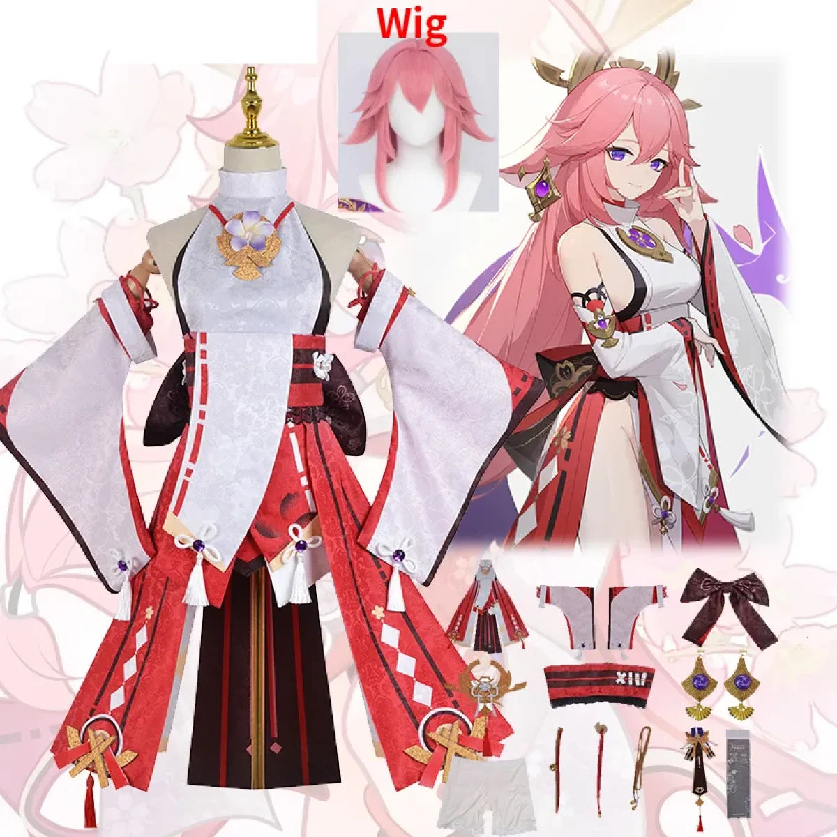 Yae Miko Cosplay Costume - Genshin Impact