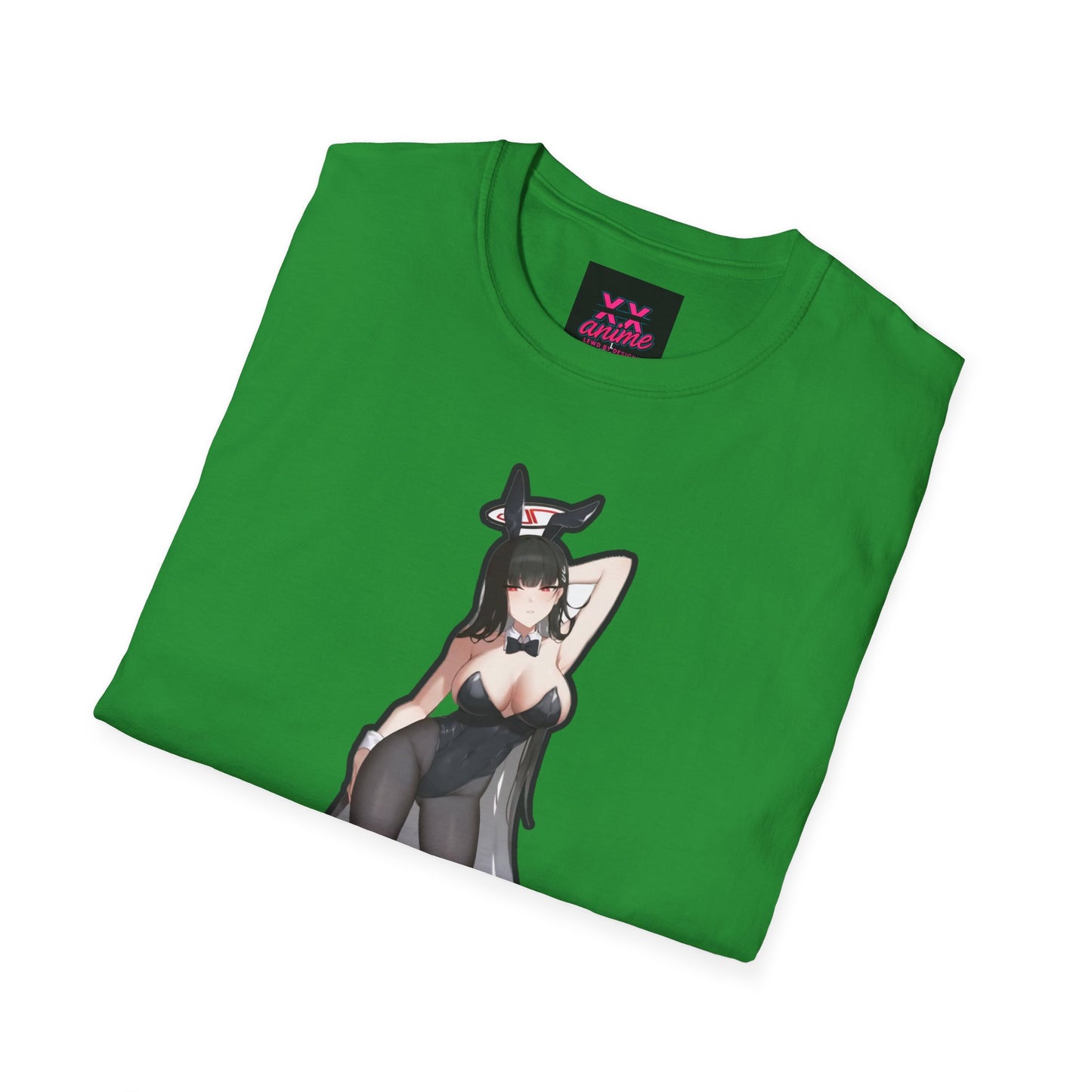 Anime-Inspired Witchy lewd bunny 2 T-Shirt: Spooky Season Vibe, Perfect for Comic Con, Halloween Party, or Casual Wear, Unisex Softstyle Tee, [...]