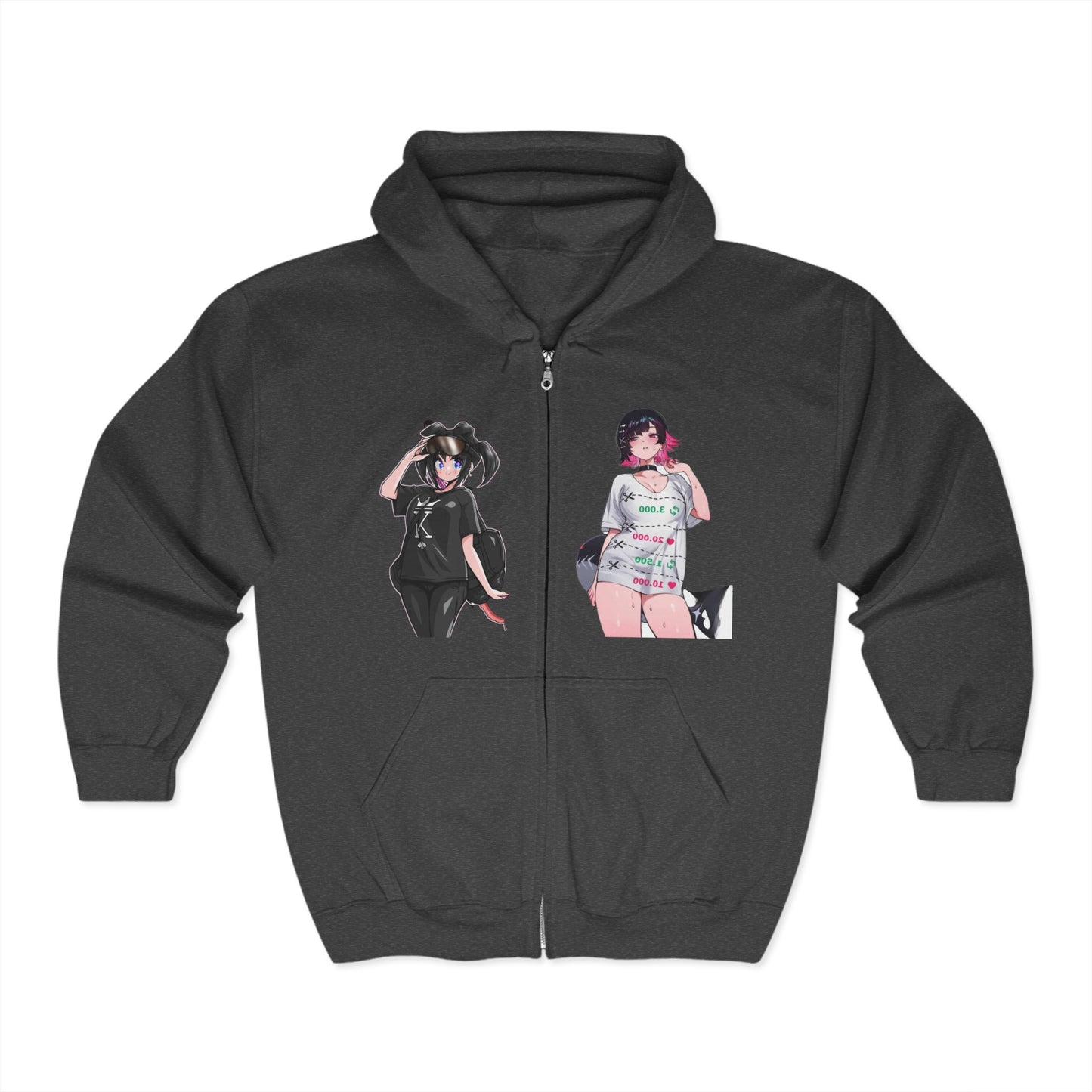 Anime-Inspired lewd Unisex Zip Hoodie, Graphic Hoodie, Casual Streetwear, Gift for Anime Fans, Trendy Apparel, Unique Anime Style