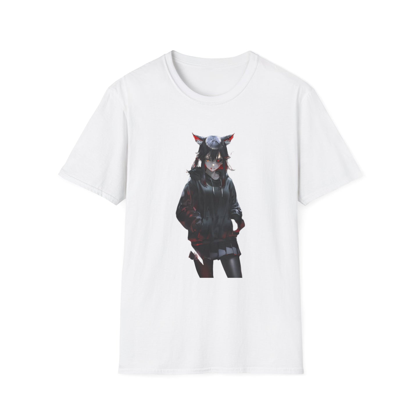 Anime-Inspired Graphic tokyo ghoul style 6T-Shirt, Unisex Softstyle Tee, Casual Wear, Gift for Otaku, Anime Expo, Trendy Streetwear, Unique Fashion