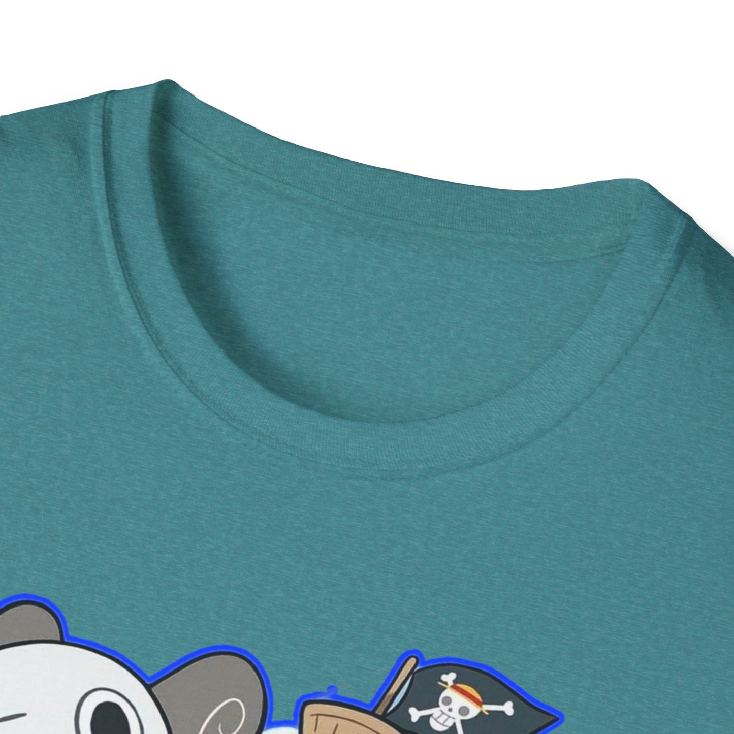 Cute Cartoon Character one piece 7 T-Shirt, Graphic Tee for Anime Lovers, Unisex Gift, Casual Wear, Softstyle Shirt