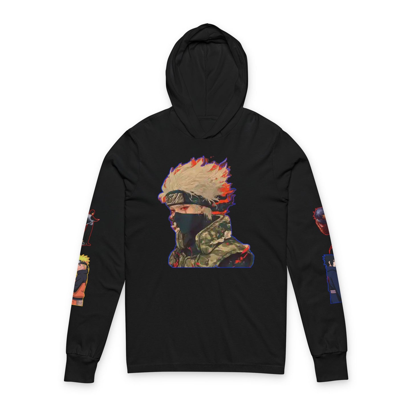 Anime-Inspired  naruto Unisex Hoodie, Long Sleeve Tee for Fans, Cozy Streetwear, Gifts for Nerds, Casual Fashion Statement