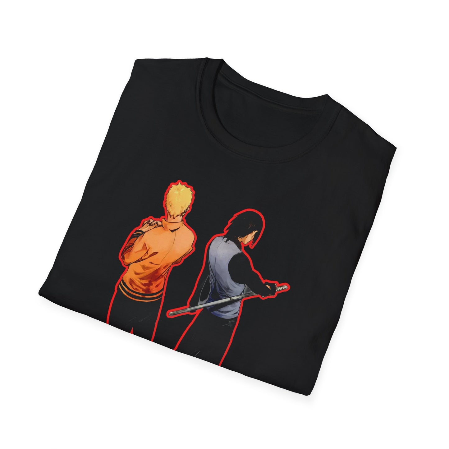 Dynamic Duo Naruto Unisex T-Shirt, Casual Graphic Tee, Perfect Gift for Friends, Birthday Apparel, Fan Merchandise