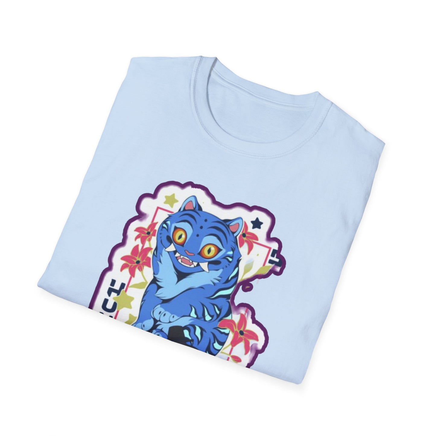 Whimsical Cartoon idol tiger 2 Graphic T-Shirt, Fun Unisex Tee for Kids and Teens, Perfect for Birthdays, Gifts, Casual Wear, Unique Playful Design