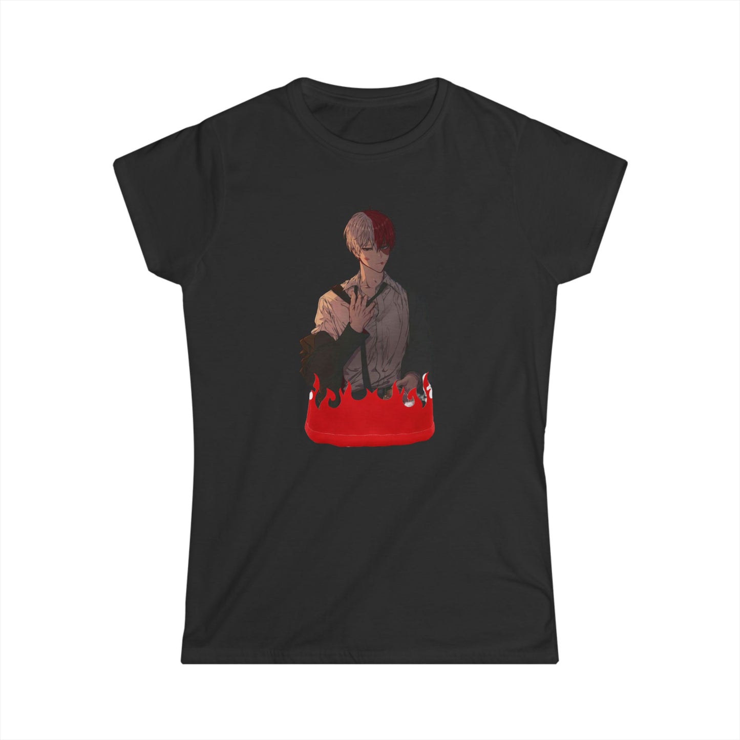 Hero life todo style 2 Tee for Fans, Casual Wear, Gift for Her, Anime Merch, Birthday Present, Cute T-Shirt
