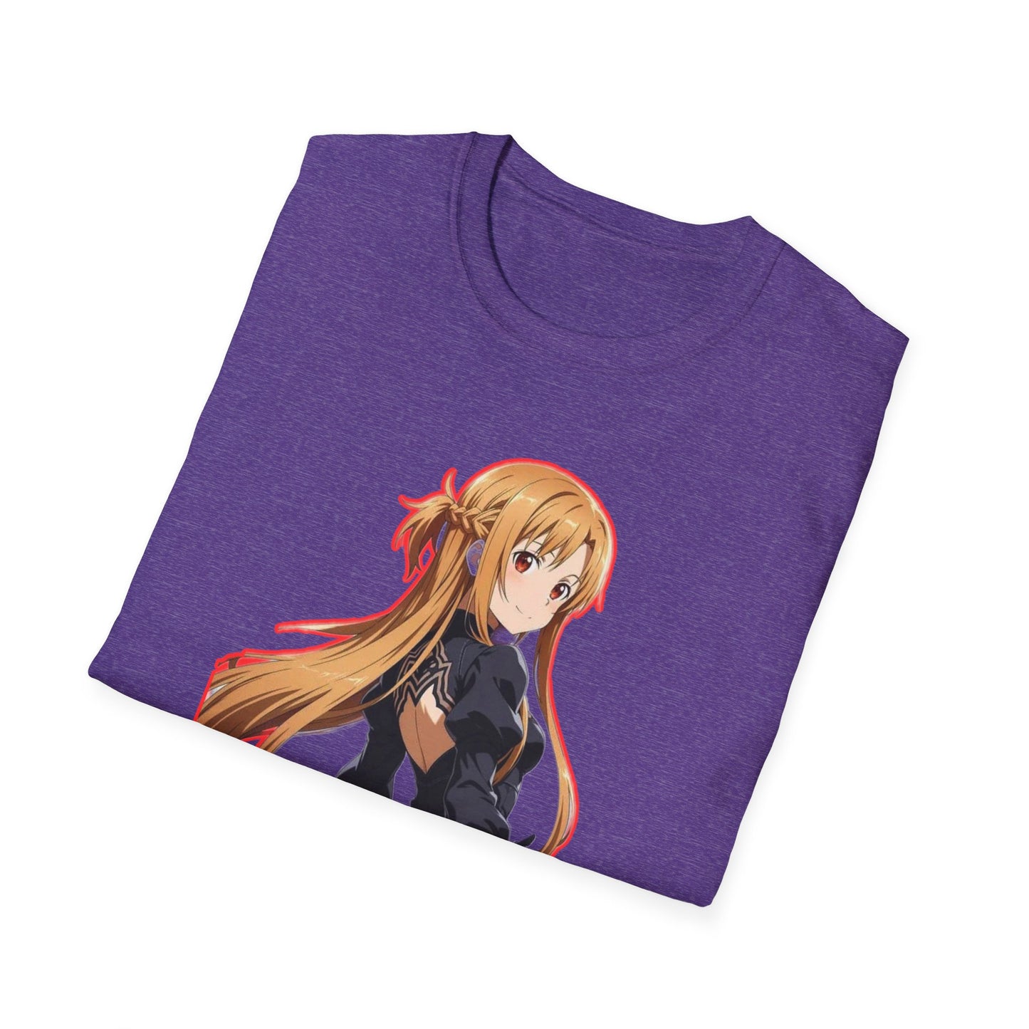 Anime-Inspired worlds of swords  Unisex Softstyle T-Shirt featuring Asuna, Casual Tee, Gift for Anime Fans, Cosplay Apparel, Perfect for Birthdays, [...]