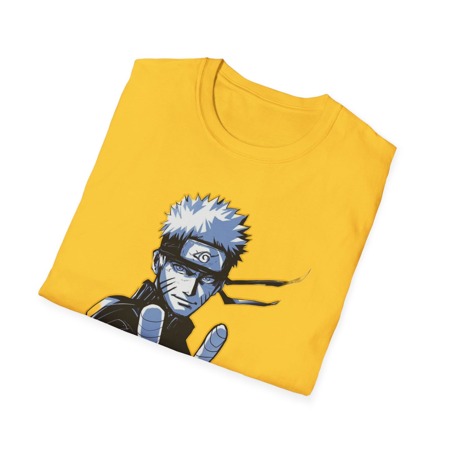 Naruto-Inspired Unisex Softstyle T-Shirt, Anime Fan Tee, Gifts for Cosplay, Comfy Everyday Wear, Perfect for Halloween and Birthdays