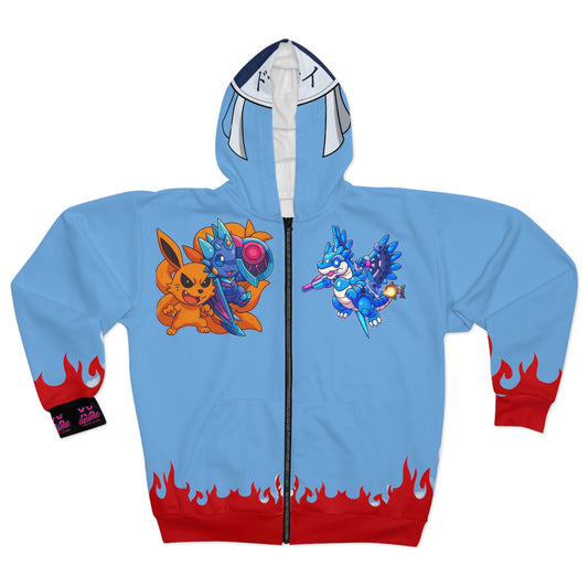 Drykage style Zip Hoodie version 2(AOP)