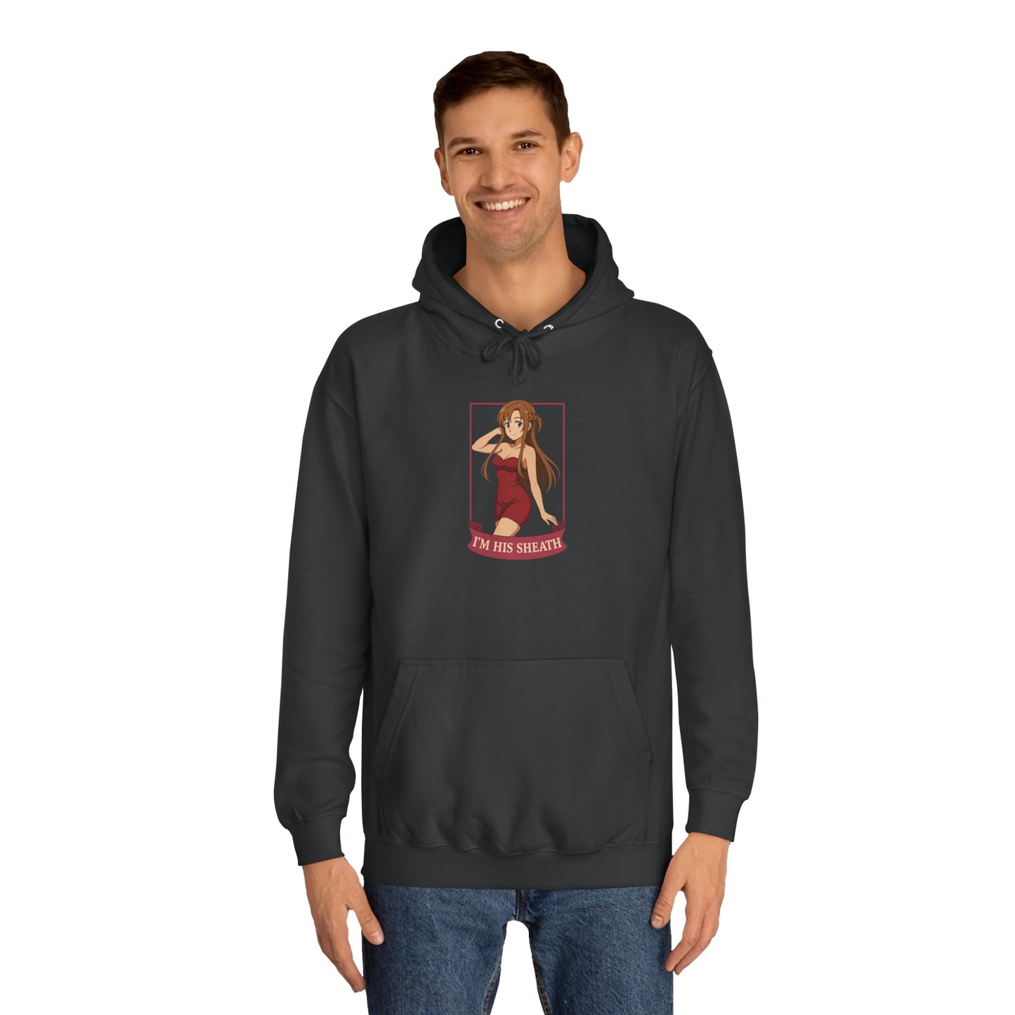 Anime-Inspired Unisex College Hoodie, Comfortable Casual Wear, Unique Graphic Sweatshirt, Trendy Gifts for Students, Streetwear Style