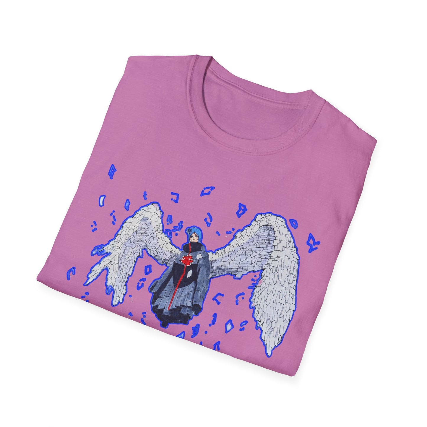 Angel Wings  Naruto Unisex Softstyle T-Shirt | Casual Aesthetic Tee for Daily Wear, Gift for Her, Art-Inspired Fashion, Unique Graphic Tee