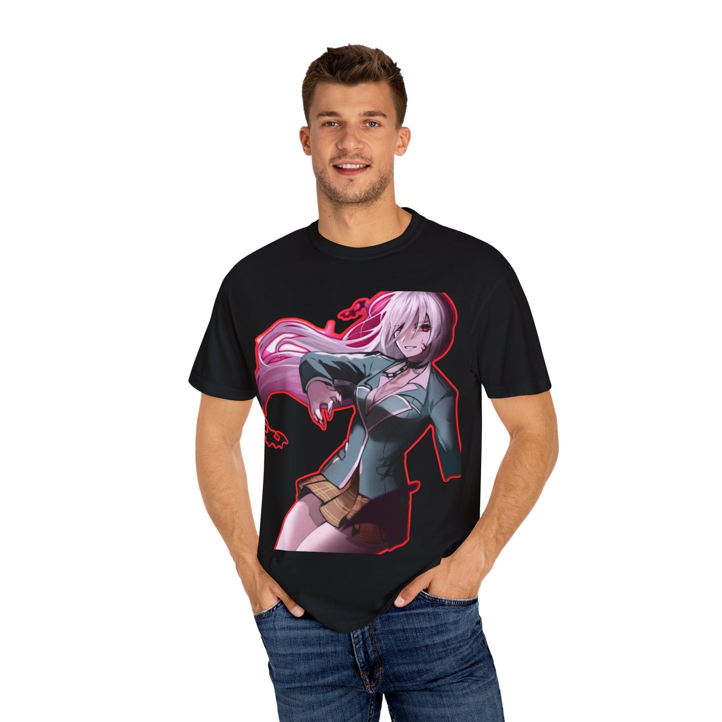 Anime-Themed T-Shirt Featuring Bold Artwork