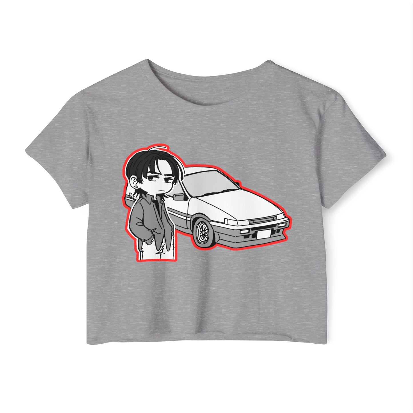 Festival Vibes initial D 2 Crop Top, Graphic Tee for Music Lovers, Summer Top, Cute Streetwear, Ideal for Concerts, Gifts for Her