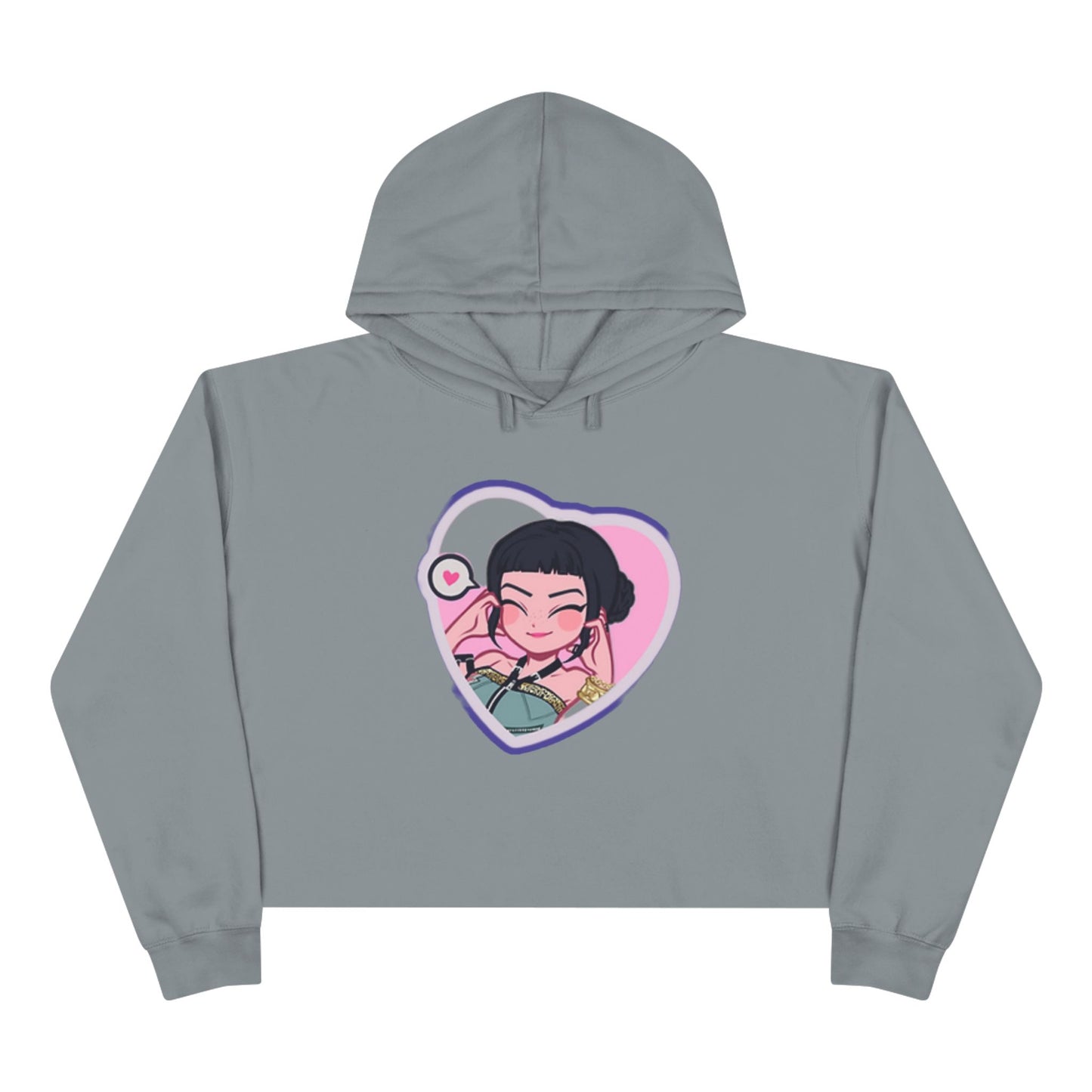Idol style 2 Crop Hoodie, Stylish Casual Wear, Gift for Anime Fans, Perfect for Parties & Events, Unique Trendy Apparel