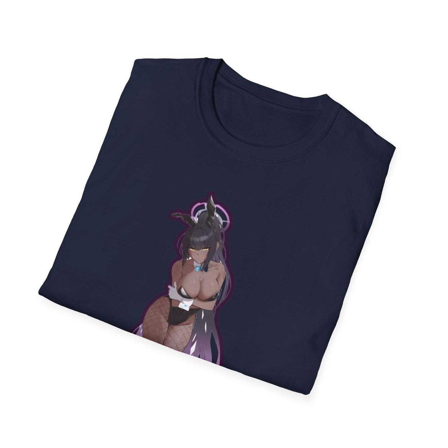 Anime Graphic lewd bunny 4 T-Shirt, Unisex Softstyle Tee for Anime Lovers, Casual Wear, Gift for Fans, Statement Tee, Edgy Style
