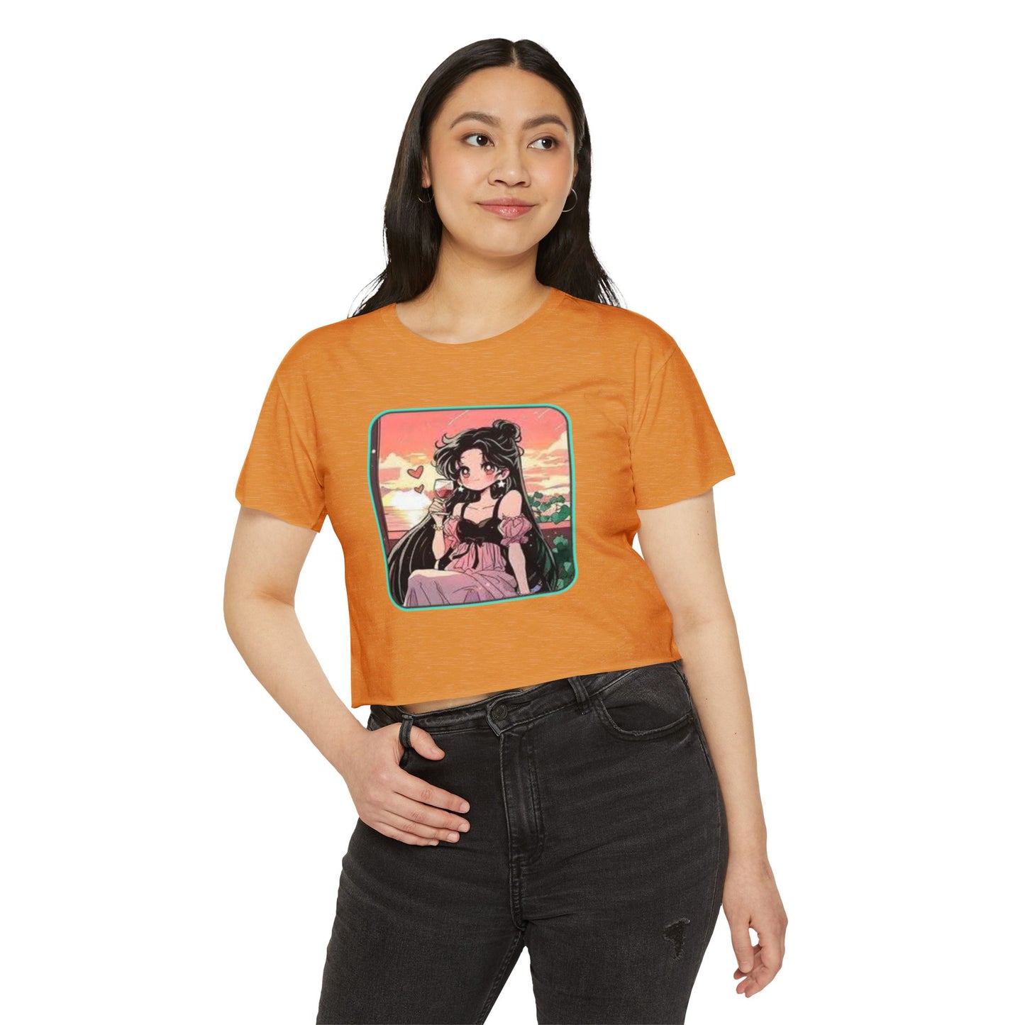 Chic Festival sailor moon 17 Crop Top | Anime Style T-Shirt, Summer Fashion, Music Festival Outfit, Casual Wear, Gift for Her